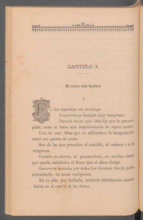 Capítulo X - El nido del buitre