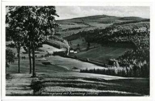 Auersberg. Höllengrund mit Auersberg