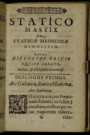 Dialogus primus