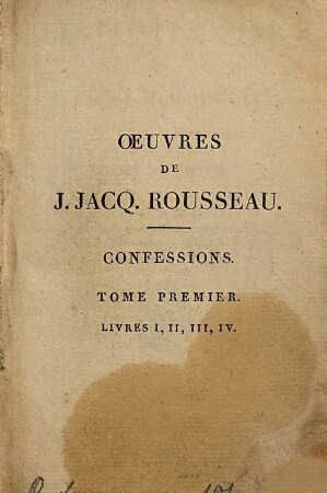 Les Confessions, 1