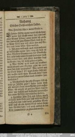 Anhang Etlicher Geistlicher Lieder.