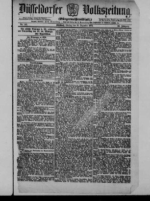 Düsseldorfer Volkszeitung. 1871-1872