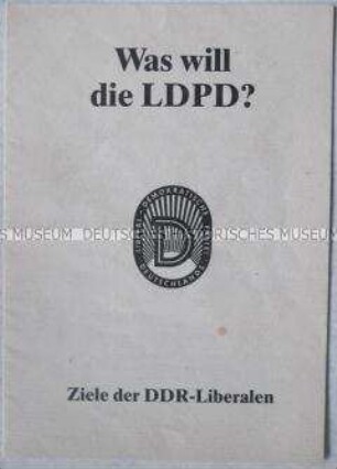Programmatische Schrift der LDPD