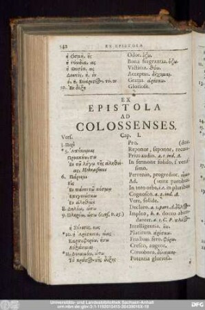 Ex Epistola Ad Colossenses.