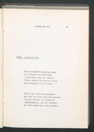 Del arroyo