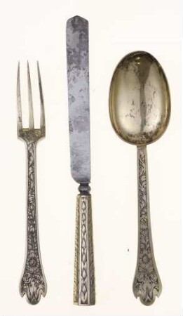 Messer, Gabel und Löffel in Etui, 2006.M.508 a-d