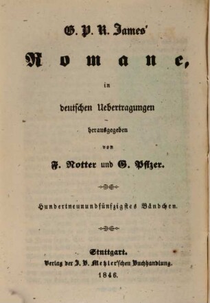 G. P. R. James' Romane, 158. Die Stiefmutter ; 9