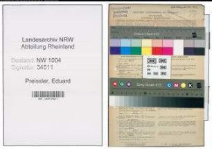 Entnazifizierung Eduard Preissler , geb. 11.01.1906 (Postbetr.Assistent)