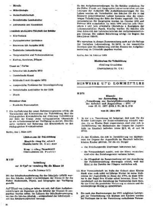Mitteilung zur Aufgabensammlung für die Klasse 10 : 7/79 vom 14. Februar 1979 ; [Mitteilungen]