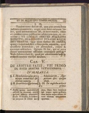 Cap. V. De Arbitrii Fatis, Ubi Primo De Fatis Arbitrii Vetustioribus