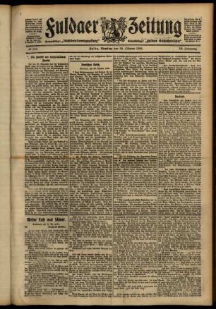 Ausgabe vom Dienstag, den 30. Oktober 1906.