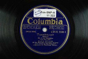 Tannhäuser : 2. Akt, Introduktion "Dich teure Halle" / (Wagner)
