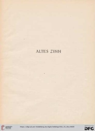 Altes Zinn (Nr. 1-155)
