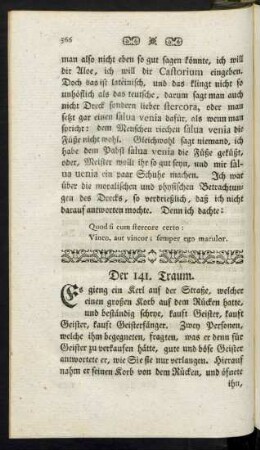 Der 141. Traum. - Der 150. Traum.