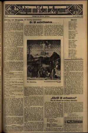 Dritte Ausgabe vom Samstag, den 11. April 1936.