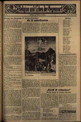 Dritte Ausgabe vom Samstag, den 11. April 1936.