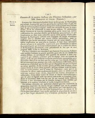Examen de la matière huileuse des Chimistes hollandais;