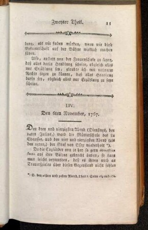 LVI. Den 6ten November, 1767