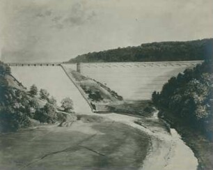 Urfttalsperre bei Gemünd (Eifel), Deutschland, 1900
