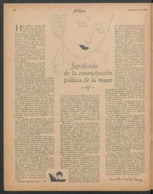 Significado de la emancipación política de la mujer