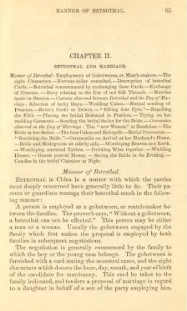 Chapter II. Betrothal and marriage