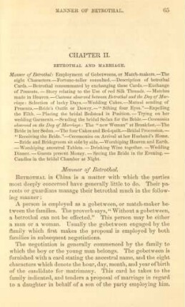 Chapter II. Betrothal and marriage