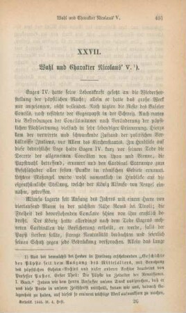 401-414 Wahl und Charakter Nicolaus' V.