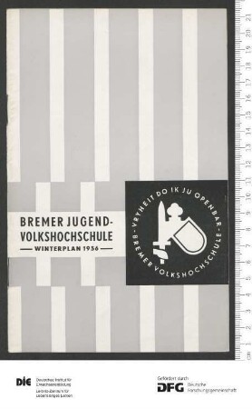 Jugendprogramm 1. Trimester 1956