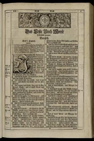 Das Erste Buch Mose, genannt Genesis.
