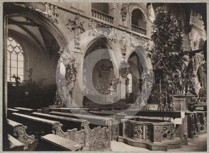 Mittelschiff der katholischen Pfarrkirche Glatz nach NO