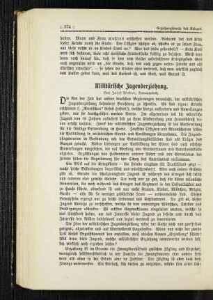 Militärische Jugenderziehung