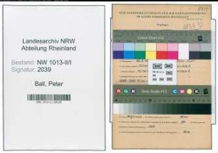 Entnazifizierung Peter Ball , geb. 26.09.1901 (Schweisser)
