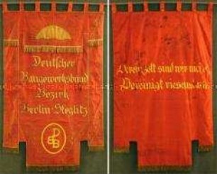 Banner des Deutschen Baugewerksbundes