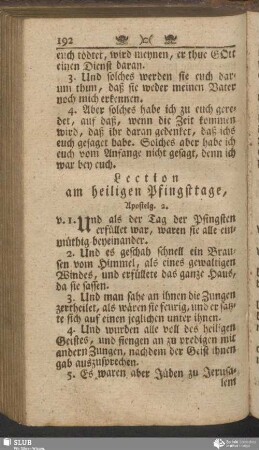 [Am heiligen Pfingstage]