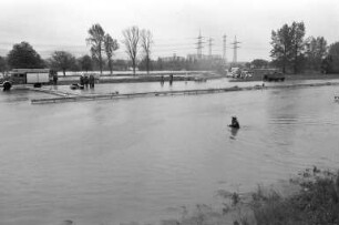 Hochwasser von Rhein und Alb