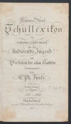 Bd. 1: Kleines Real-Schullexikon