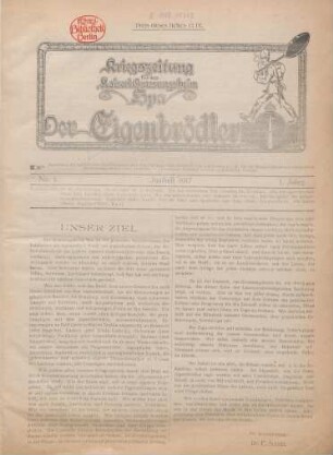 1.1917: Eigenbrödler