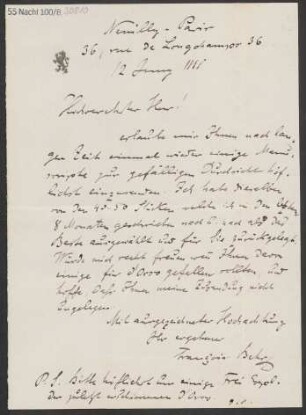 Brief an B. Schott's Söhne : 12.06.1888
