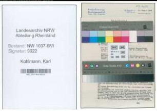 Entnazifizierung Karl Kohlmann , geb. 19.07.1909 (Brauereidirektor)