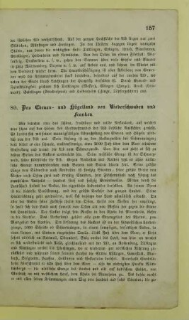 80. Das Ebenen- und Hügelland von Niederschwaben und Franken
