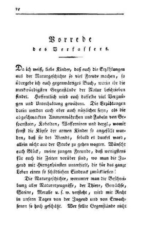 Vorrede des Verfassers