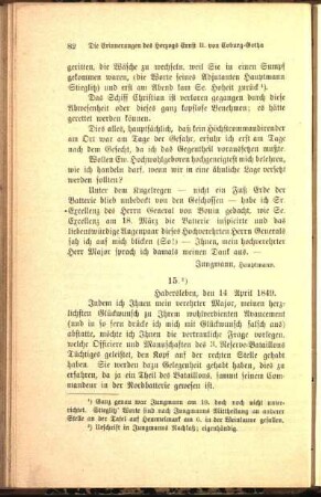 15. Hadersleben, den 14 April 1849.