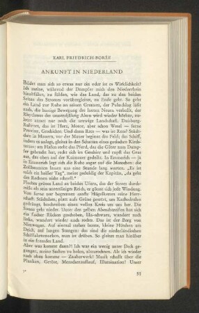 Ankunft in Niederland