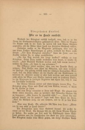 Vierzehntes Kapitel. Wie es im Hause aussieht