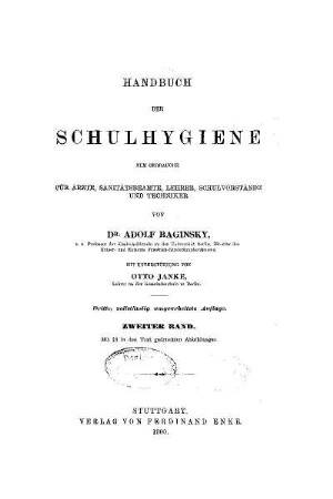 2: Handbuch der Schulhygiene - 2 (1900)