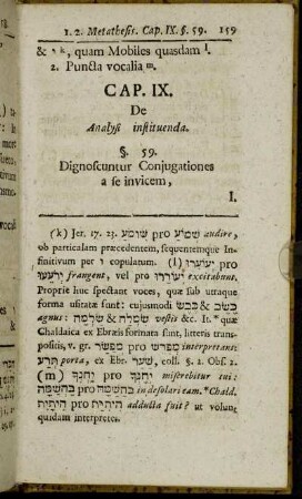 Cap. IX. De Analysi instituenda.