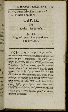 Cap. IX. De Analysi instituenda.