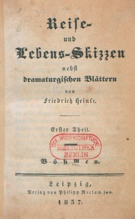 Theil 1: Böhmen