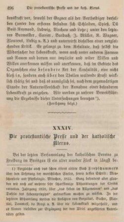 496-503 Die protestantische Presse und der katholische Klerus