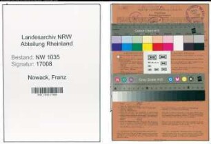 Entnazifizierung Franz Nowack , geb. 04.06.1902 (Steiger)